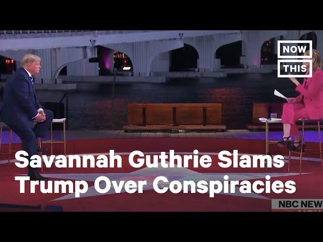 Savannah Guthrie Slams Trump Over Conspiracy Theories | NowThis