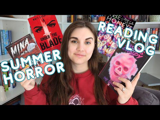 reading summer horror books  underrated horror reading vlog | slashers, vampires & lots of weird