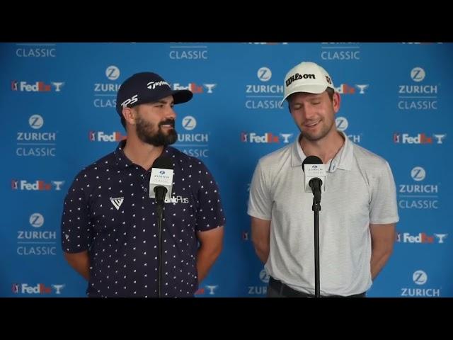 Chad Ramey and Martin Trainer Sunday Flash Interview 2024 Zurich Classic of New Orleans © PGA Tour