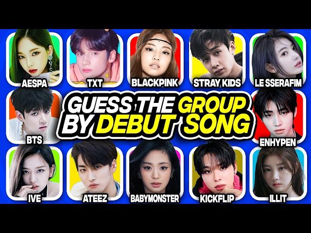 ⭐️ GUESS THE KPOP GROUP BY THE DEBUT SONG [MULTIPLE CHOICE] - FUN KPOP GAMES 2025