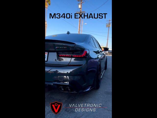 CRAZY VALVED EXHAUST on a BMW M340i #exhaust #bmw #m340i #valvetronic #car #cars #revs