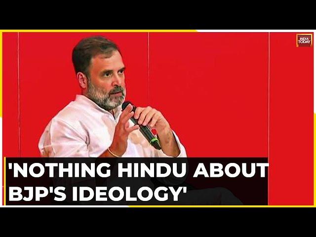 'There Is Nothing Hindu About What The BJP Does': Rahul Gandhi Targets BJP | Watch