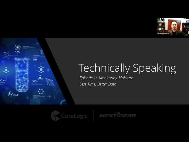 Technically Speaking Episode 1 - Monitoring Moisture: Less Time, Better Data