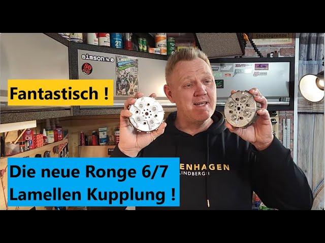 Fetzt gewaltig ! Die neue Ronge Motorsport 6/7 Lamellen Kupplung für Simson ! Made in Germany !