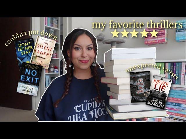 my favorite thriller books (crazy twists + binge worthy recs) 