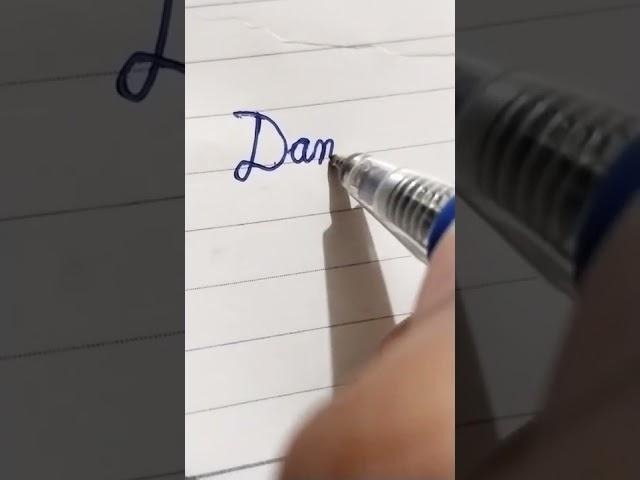 How to write Danish in cursive pattern #shorts #popular #viral