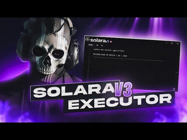 [NEWEST] UPDATED SOLARA EXECUTOR  | KEYLESS & BYFRON BYPASS | [V3] UNC 67% | ROBLOX SCRIPT EXPLOIT