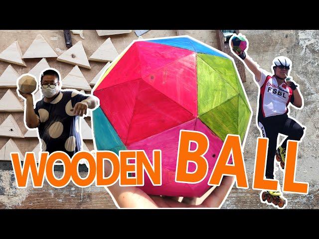 How to play a wooden ball?Daddy Tietie made a colorful wooden ball(let's show you how to use it)