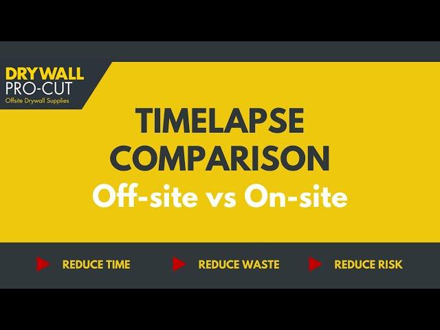 Drywall Pro-Cut | Off-site and On-site Construction Comparison