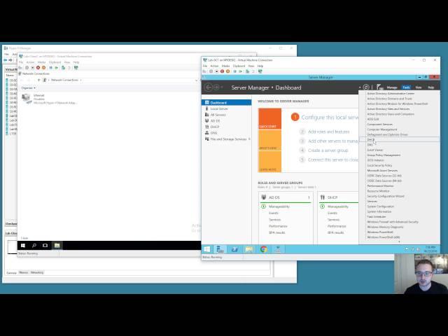 Installing and Configuring Active Directory, DNS, DHCP