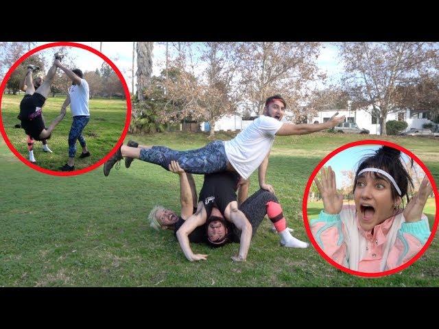 GIRLFRIEND TEACHES US ACROBATICS!!