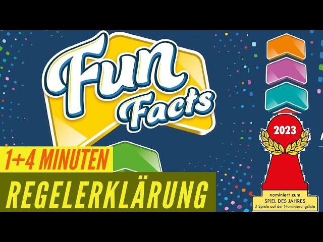 Fun Facts Regeln Anleitung - Partyspiel - Nominiert zum Spiel des jahres 2023