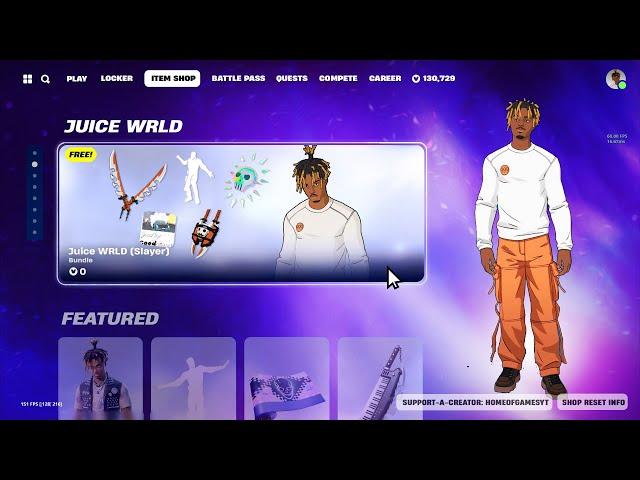 JUICE WRLD *FREE* Skin is AVAILABLE!