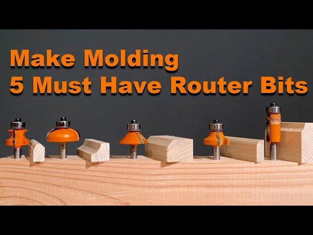 My 5 Most Used Router Bits & How to Make Moulding