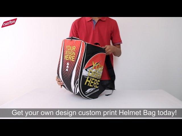 Helmet Bag - Riding in Style with Custom Print Helmet Bag!