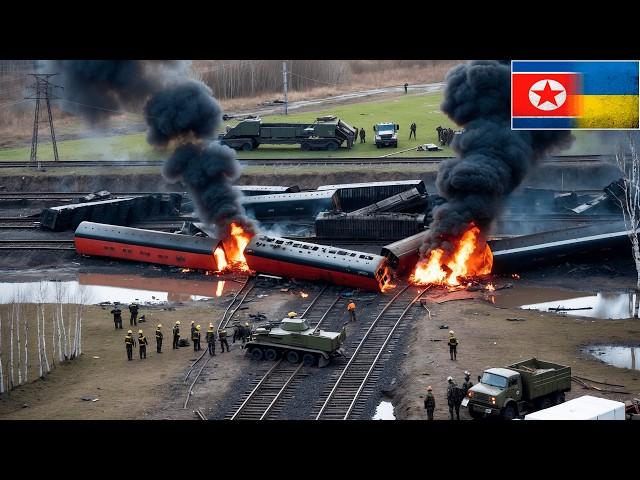 1 MINUTE AGO! Ukraine Blew Up a Russian Train Carrying 1,000 North Korean Soldiers By US-made ATACMS