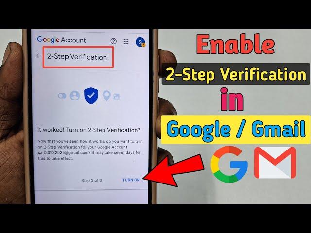 How to Enable 2 Step Verification in Google or Gmail Account 2024