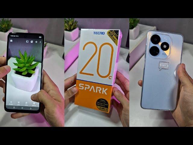 TECNO SPARK 20C Unboxing & Simple Test !! Budget Phone 2024