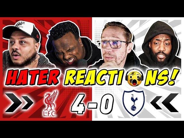 LIVERPOOL RIVALS & HATERS GUTTED  REACTION TO LIVERPOOL 4-0 TOTTENHAM | CARABAO CUP FAN REACTIONS