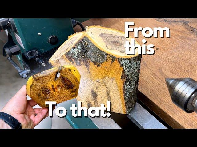 Resurrecting Nature's Beauty: Transforming Storm Damaged Black Oak into a Stunning Wooden Bowl