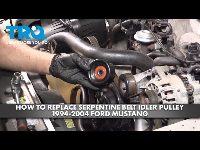 How to Replace Serpentine Belt Idler Pulley 1994-2004 Ford Mustang