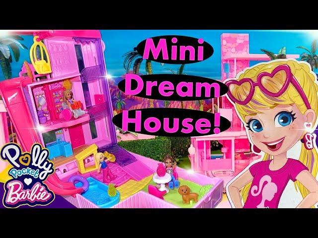 Polly Pocket BARBIE DREAMHOUSE Compact Unboxing & REVIEW!!