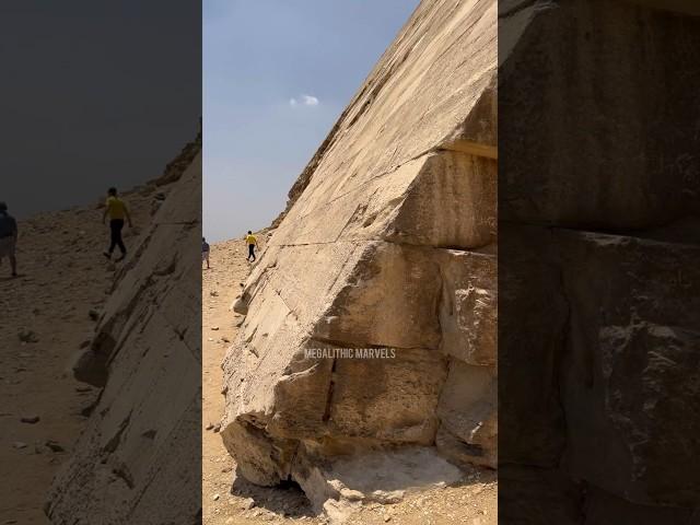 Up close at the “Bent Pyramid”