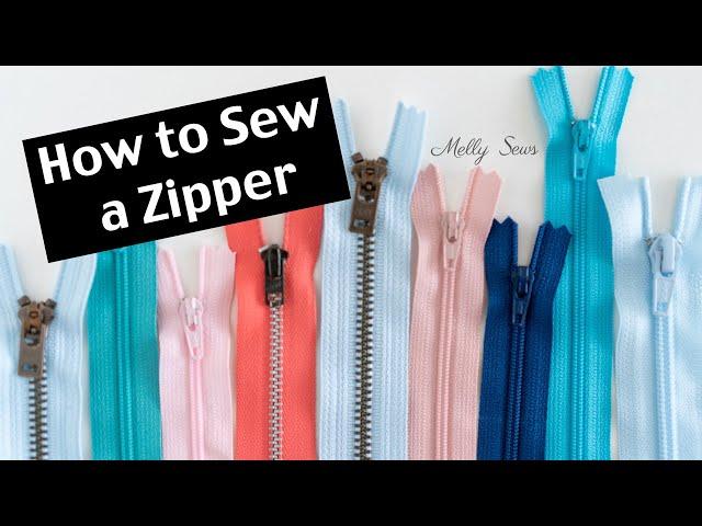 How to Sew a Zipper + an Easy Trick