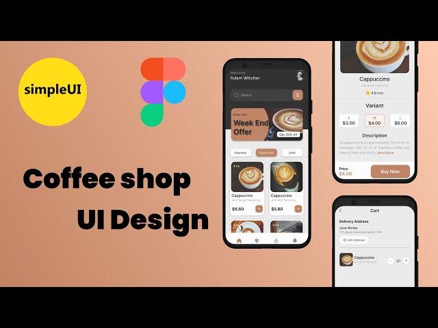 Coffee Shop UI Design Tutorial | Create a Stunning Interface from Scratch | Figma