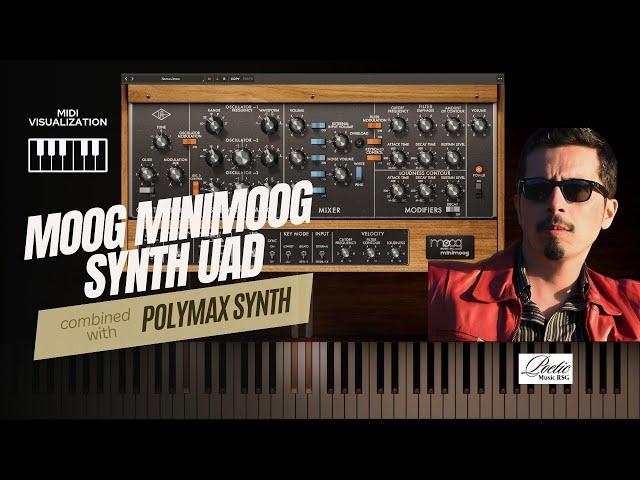 Moog Minimoog Synthesizer UAD combined with Polymax | DEMO