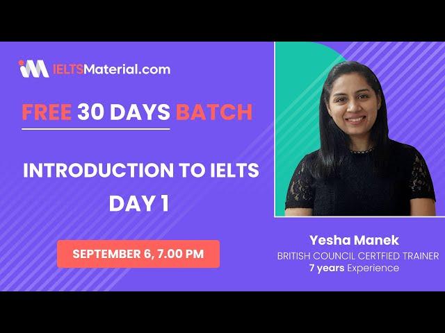 INTRODUCTION to IELTS 2021 | IELTS in 30 Days | DAY 1