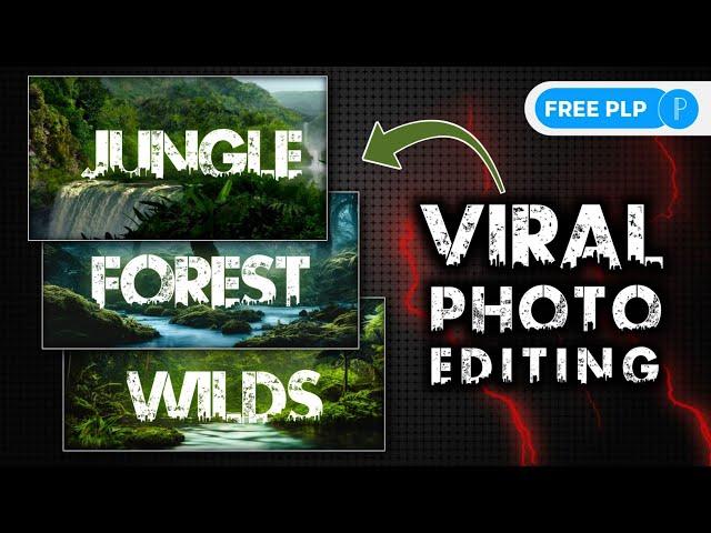 Viral Name Photo Editing | Urban Jungle Font Photo Editing | Free PLP | Atulzalaedits