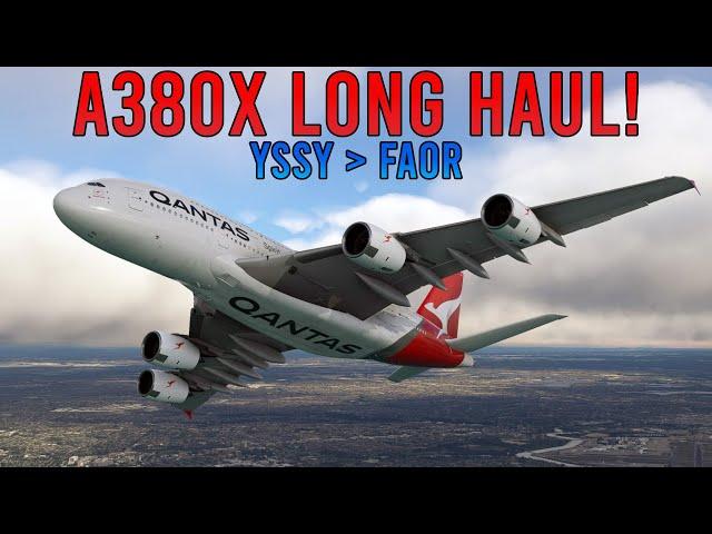  QANTAS A380X LONG HAUL DEPARTURE! ️ YSSY  FAOR ️