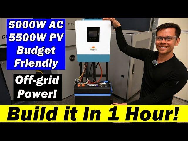 Build a 5,000W Off-grid Solar System in 1 Hour