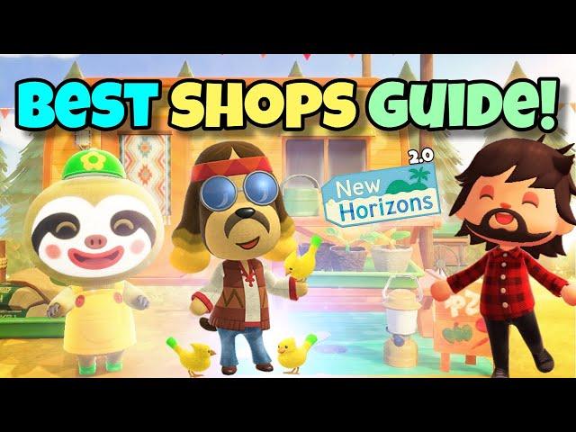 BEST SHOPS to Get *Harvs Island Complete Guide & Tour! | ACNH