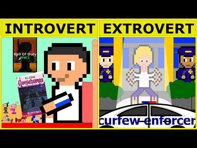 introverts vs extroverts during quarantine | funny animation cartoons