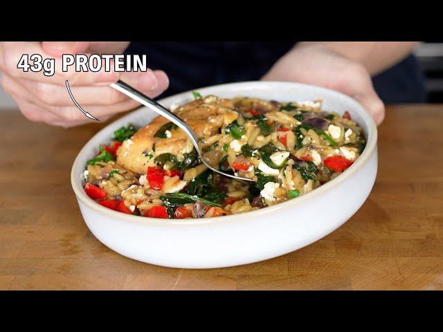 One Pot Orzo With 43g Of Protein