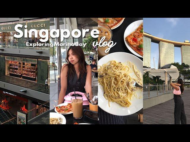 Singapore Vlog - Exploring Marina Bay Sands, Art Science Museum, Shopping, Food