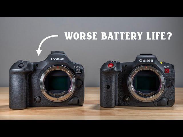 Canon R5 II vs R5C Battery Life - Surprising Results!