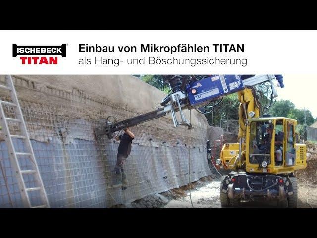 Dauerhafte Spritzbetonsicherung mit Mikropfählen TITAN