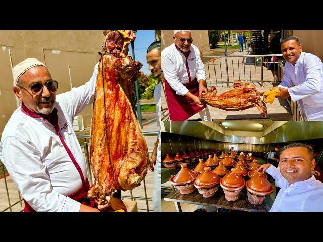 Whole Lamb BBQ With Kings Chef | Tagine and Tangia Cooking | Street Food Morocco 