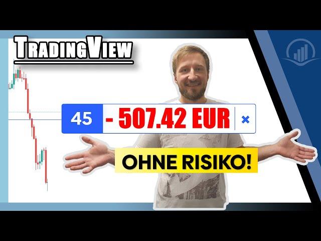 Traden lernen OHNE Risiko! - Tradingview paper trading Tutorial (Deutsch)