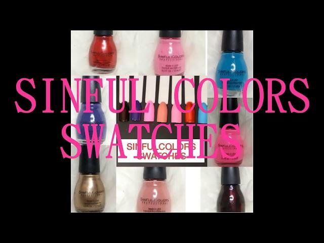 SINFUL COLORS SWATCHES REVIEW