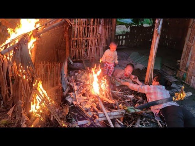 The boy burned down his single mother's house / ly tam ca