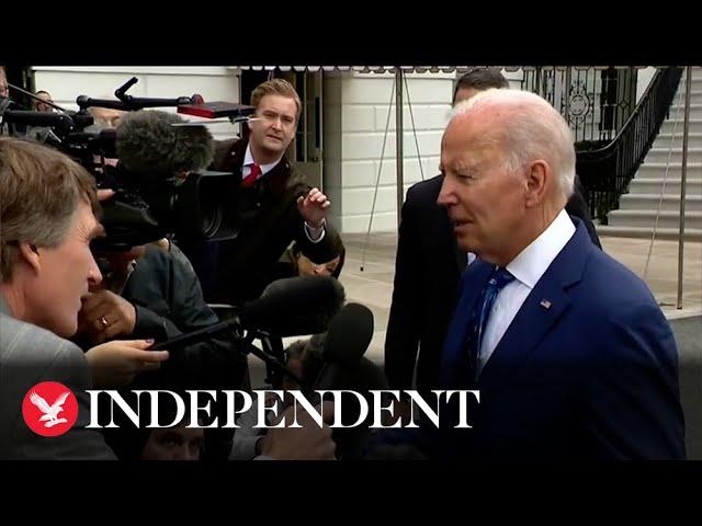 Joe Biden shares tense exchange with reporter over Pope's funeral