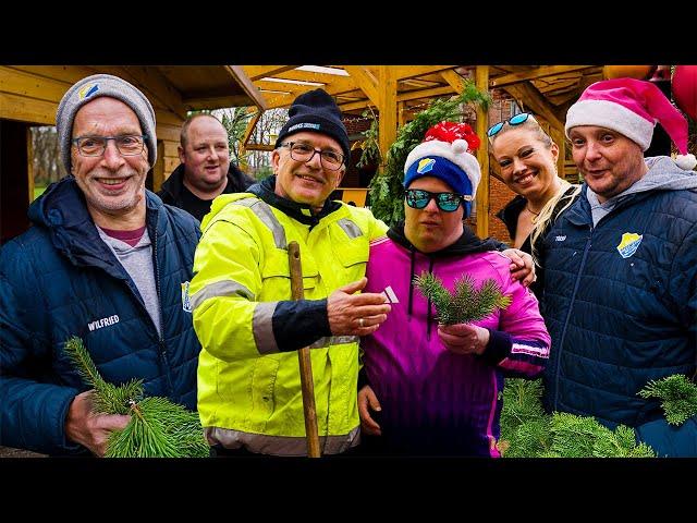 BESUCH AUF DEM VEREINSGELÄNDE: Weihnachtsmarkt-Deko und Torbens Überraschung! 