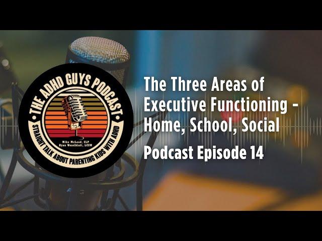 Ep. 14 The ADHD Guys Podcast: The Three Areas of Executive Functioning - Home, School, Social