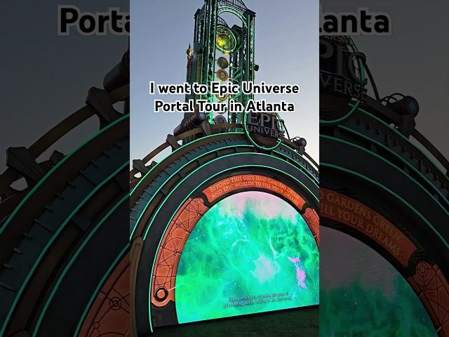 Epic Universe Portal Tour In Atlanta! - #shorts #epicuniverse