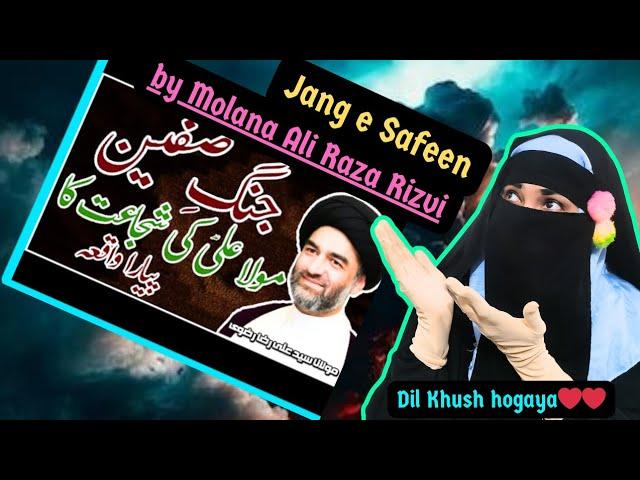 Reaction To: Jung E Safeen | Maulana Syed Ali Raza Rizvi |The Battle Of Siffeen| ahlehadees reaction