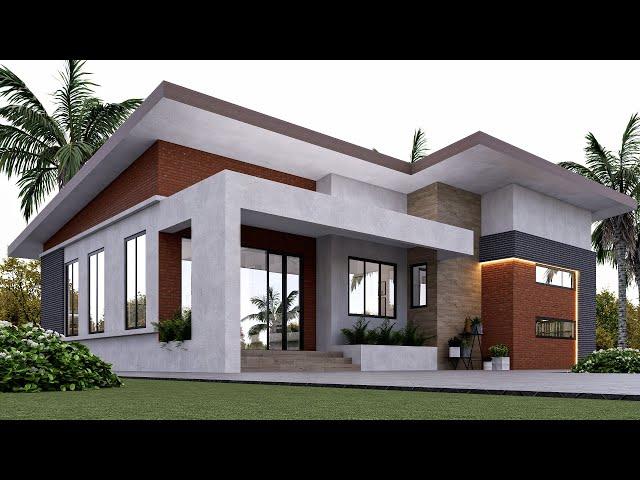 Beautiful Modern House Design 3bedroom 12m x 14m